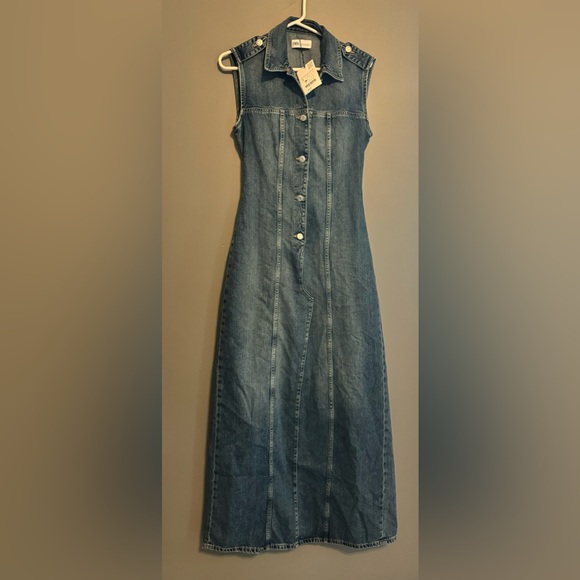 Zara Denim dress.  No tags - Picture 2 of 2